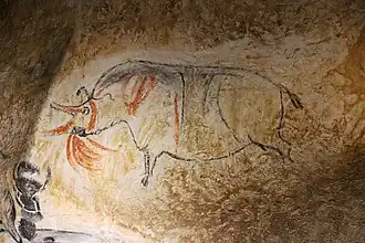 28&nbsp;: Rhinocéros, ajouts de traits rouges.