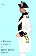1er&nbsp;régiment d’infanterie de ligne de 1791 à 1792