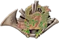 Insigne du 5e&nbsp;escadron. Servir au mieux  Chant d’escadron : Ceux du Liban