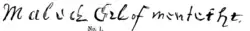 signature de Malise Graham