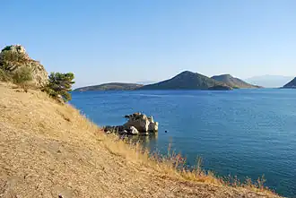 Vue sur l'île.