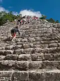 Ascension du groupe Nohoch Mul.