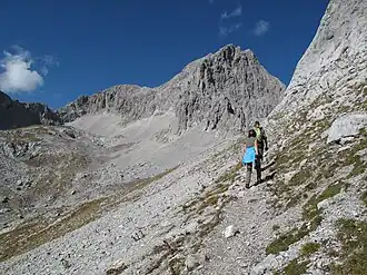 Vue depuis l'est.