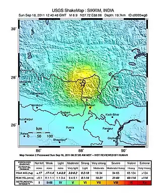 Image illustrative de l’article Séisme de 2011 au Sikkim