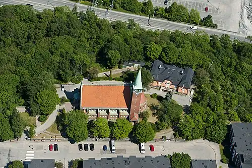 Vue aérienne.