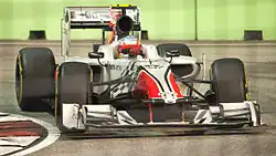 Photo de Narain Karthikeyan à Singapour