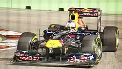 Photo de Sebastian Vettel à Singapour