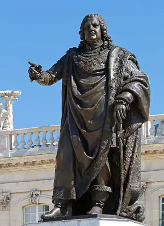 Détail du Monument à Stanislas Leszczynski (1831) par Georges Jacquot.