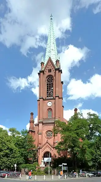 Façade de l'église Gethsémané.