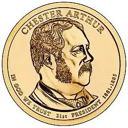 Pièce de couleur dorée