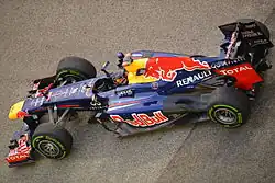 Photographie de Sebastian Vettel à Singapour