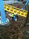L'installation d'une pièce.