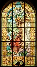 Vitrail de la chapelle Notre-Dame-de-Lourdes