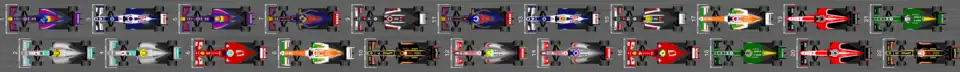 Schéma de la grille de départ du Grand Prix du Canada 2013