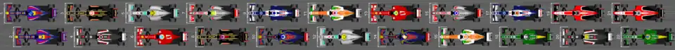 Schéma de la grille de départ du Grand Prix des États-Unis 2013