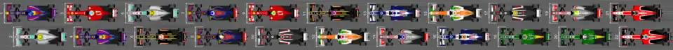 Schéma de la grille de départ du Grand Prix du Brésil 2013
