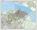 Carte topographique de la commune (2013).