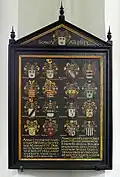 Plaque funéraire de Sonoy dans l'église Petruskerk de Pieterburen