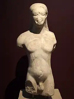 Kouros de Cyzique, milieu du VIe siècle. Musée archéologique d'Istanbul
