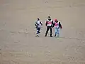 Le français Randy de Puniet après sa chute.