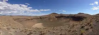 Lunar Crater, un cratère volcanique situé au centre du Nevada.