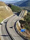 Voie de détresse, Misiryeong-ro, Gangwon, Corée du Sud.
