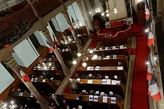 Cérémonie à la suite des attentats de janvier 2015.