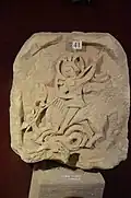 Bas-relief de « St-Michel terrassant le dragon »,