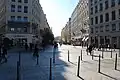 Rue de la République en direction de la place Bellecour.