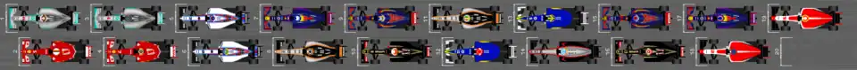 Schéma de la grille de qualification du Grand Prix de Bahreïn 2015