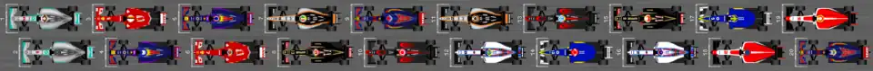 Schéma de la grille de départ du Grand Prix de Monaco 2015