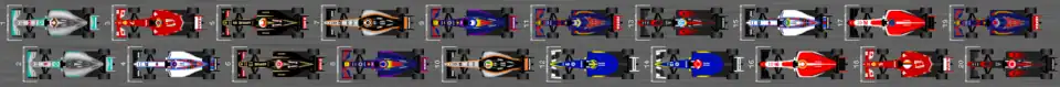 Schéma de la grille de départ du Grand Prix du Canada 2015