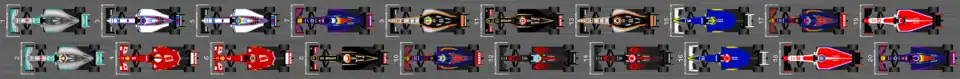 Schéma de la grille de départ du Grand Prix du Japon 2015
