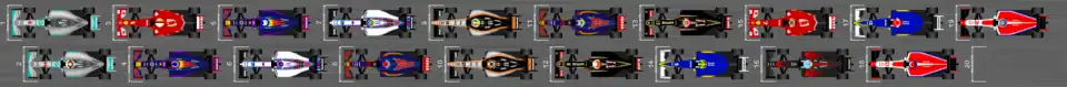 Schéma de la grille de qualification du Grand Prix du Mexique 2015