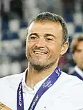 Enrique, entraîneur actuel du PSG et vainqueur de la Ligue des champions en 2025.