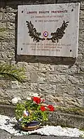Plaque commémorative.