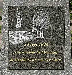 Plaque de la Libération.