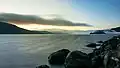 Lac Jacques-Cartier au lever de soleil