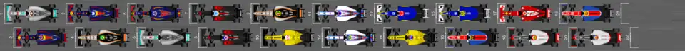 Schéma des résultats de la première séance d'essais libres du Grand Prix d'Australie 2016