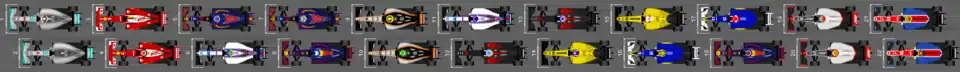 Schéma de la grille de qualification du Grand Prix d'Australie 2016