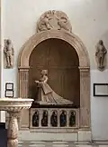 Tombe de Jeanne d'Orlier de la Balme.