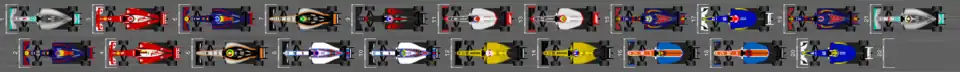 Schéma de la grille de qualification du Grand Prix de Belgique 2016