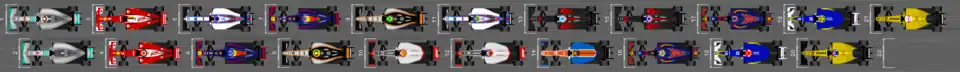 Schéma de la grille de qualification du Grand Prix d'Italie 2016
