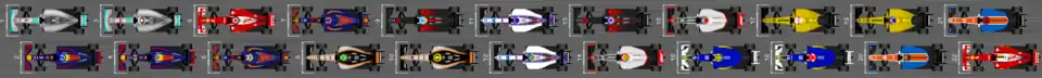 Schéma de la grille de qualification du Grand Prix de Singapour 2016