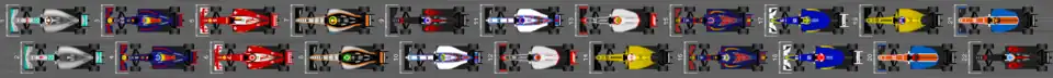 Schéma de la grille de départ du Grand Prix de Malaisie 2016.