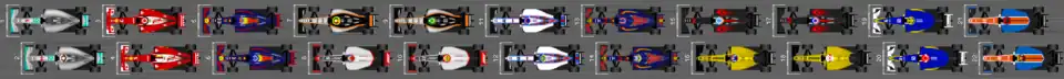 Schéma de la grille de qualification du Grand Prix du Japon 2016.
