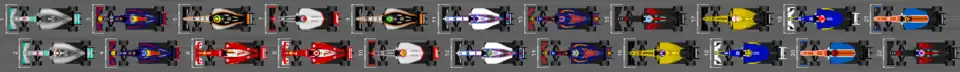 Schéma de la grille de départ du Grand Prix du Japon 2016.