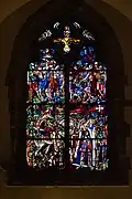 Vitrail de Saint-Maurice, par Edmond Bille, vers 1950.