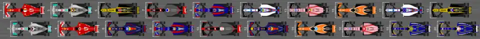 Schéma des résultats de la troisième séance d'essais libres du Grand Prix d'Australie 2017