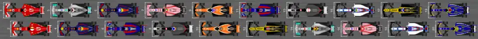 Schéma de la grille de qualification du Grand Prix de Monaco 2017